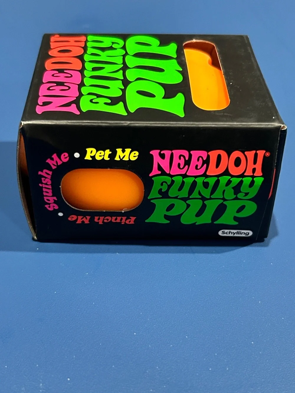 NEEDOH Funky Pup Orange Squishy Toy by
